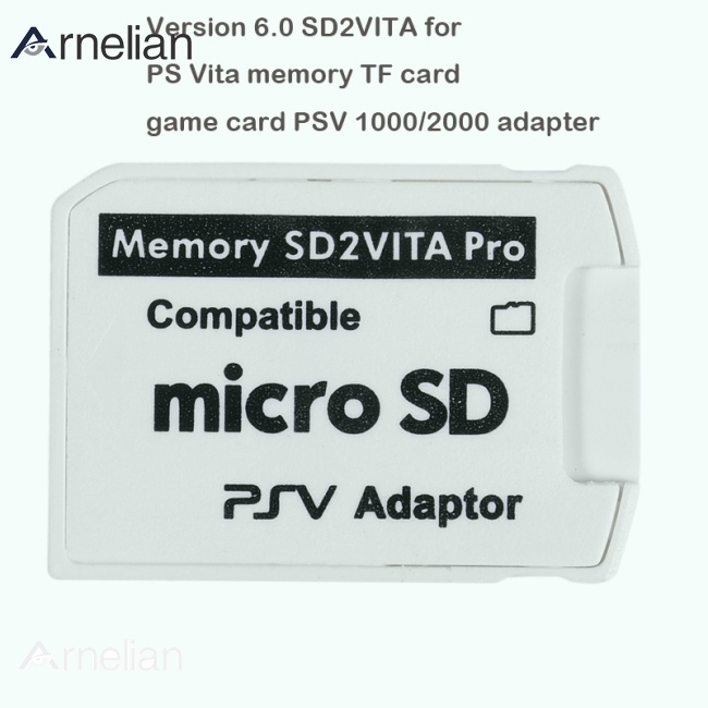 Arnelian 適配器 PSV Vita 1000/2000 TF 卡座 3.65 系統 sd Micro-sd 卡轉