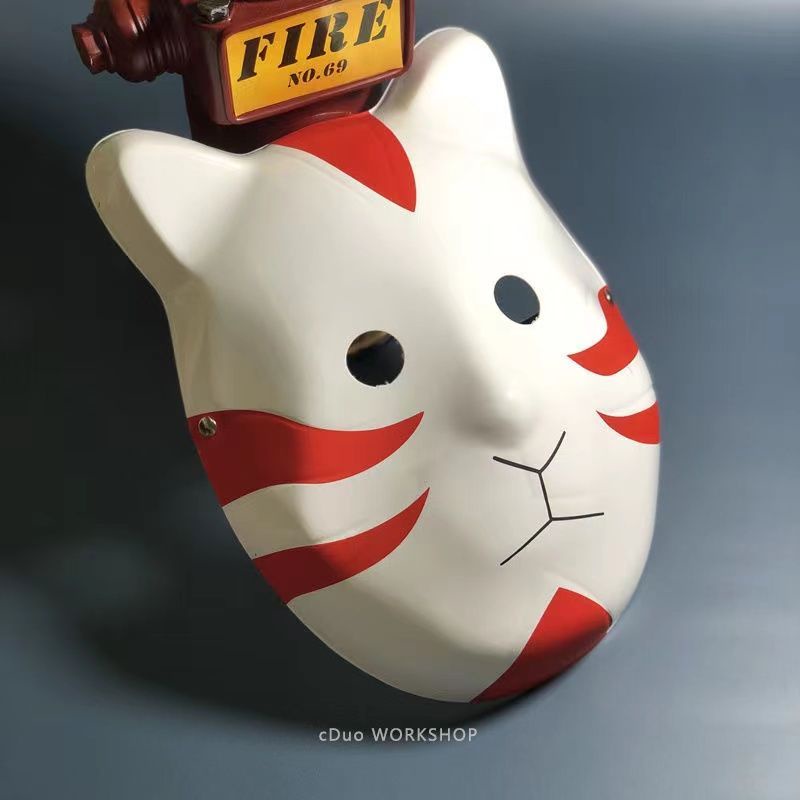 卡卡西面具 貓咪面具 火影忍者COS 化妝舞會 兒童表演面具 角色扮演面具 火影貓面具