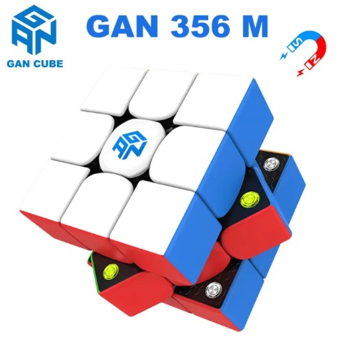 Gan 356 M Lite Verion 3x3 磁性速度立方體,GAN 立方體,3x3x3 魔方,無貼紙拼圖立方體玩
