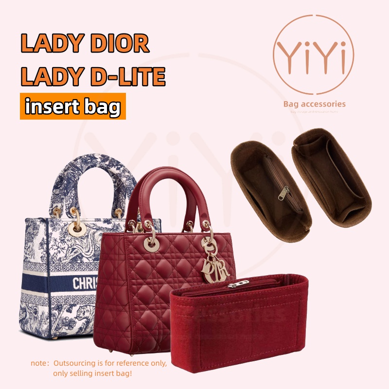 【YiYi】包中包 適用於LADY DIOR/LADY 內膽包 袋中袋 包中包收纳 分隔袋 包包內袋 內襯 化妝品收納包