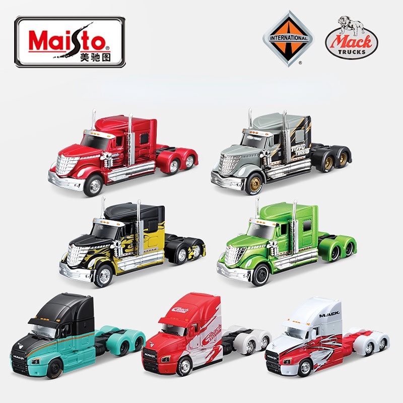 Maisto 1: 64 MB Actros 1851 Big Rig 車輛套裝系列愛好模型收藏玩具壓鑄 AS6K