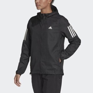 Adidas Otr Windbreaker H59271 女 連帽外套 風衣 高領 運動 跑步 反光 亞洲版 黑