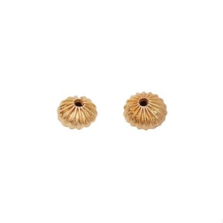 宏雲Hongyun-Ala新品-14K包金保色皺皮條紋飛碟珠扁珠算盤珠南瓜珠diy串珠飾品隔珠配件