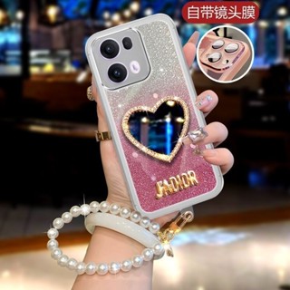 外殼 OPPO Reno 13 Pro Reno 13 F 13Pro 13F 5G 手機殼化妝鏡手鍊軟殼保護鏡頭膜後蓋