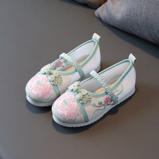 兒童漢服鞋繡花鞋女童網鞋老北京兒童布鞋中#兒童漢服鞋繡花鞋女童網鞋老北京兒童布鞋中國風涼鞋舞蹈鞋刺繡鞋1.9
