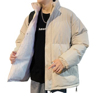男士羔羊絨加厚棉衣 保暖外套冬季棉襖棉服