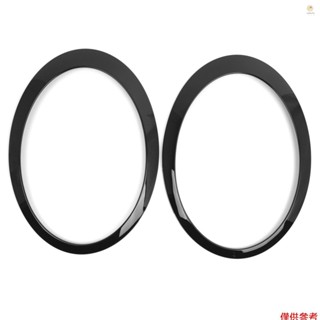 Casytw 大燈裝飾環黑色替換 BMW Mini Cooper One R50 R52 R53 2001-2006 1
