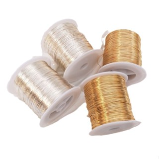 宏雲Hongyun-Ala新品-半斤大筒保色銅絲線14K金色銀色軟線手工銅線diy飾品繞線資料