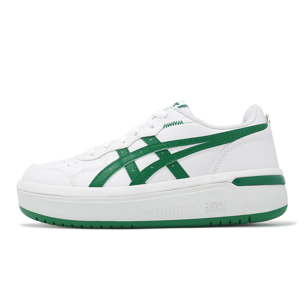 Asics 休閒鞋 Japan S ST 女鞋 白 綠 厚底增高 小白鞋 亞瑟士 [ACS] 1203A289114