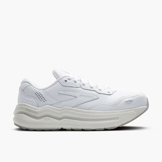 Brooks Ghost Max 2 Leather 男 慢跑鞋 寬楦 彈力 支撐 緩震 白 [1104432E142]