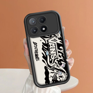 XIAOMI HP 小米 Poco X6 Pro 5G 手機殼軟殼軟 Cesing 手機殼卡通卡通外殼運動黑色惠普 Ke