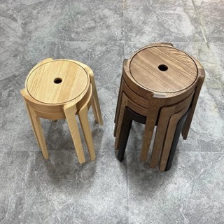 《廠家直銷》📣白蠟木風車凳 家用小板凳 客廳網紅圓凳 簡約餐桌凳 可疊放純實木高凳 傢用闆凳 木頭方凳 沙發凳 椅子