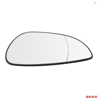 Crtw 左側乘客側更換福特 Fiesta Mk7 2008-2017 廣角後視鏡玻璃