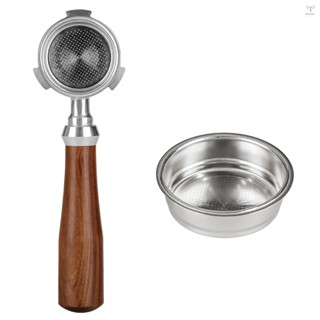 Toyutw)51mm 無底 Portafilter 咖啡無底相容 DeLonghi 濃縮咖啡機 EC680 和 EC6
