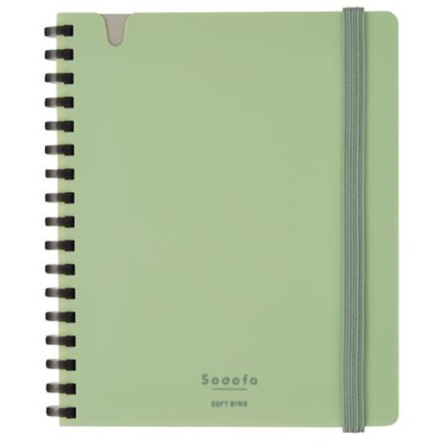 KOKUYO Sooofa軟線圈筆記本/ 方格/ A6/ 綠 eslite誠品