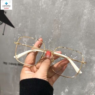 美麗視覺👓 眼鏡女 眼鏡 平光眼鏡 素顏眼鏡 小紅書水鉆石邊復古眼鏡 方形眼鏡框 素顏網紅眼睛架
