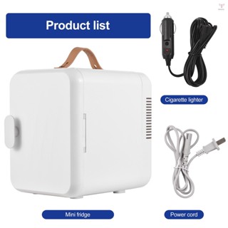 Toyutw)6l/8 罐 2 合 1 迷你護膚冰箱 110V(AC)/12V(DC) 美容冰箱熱電冷卻器和取暖器小型
