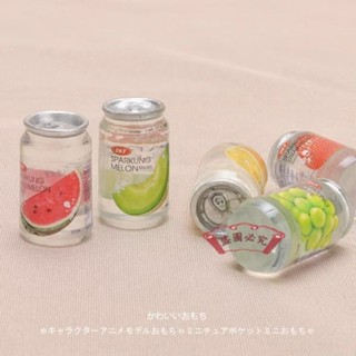 臺灣出貨🚚模擬夜光水果易拉罐氣泡水diy小夜燈微縮場景飾品 夜光小擺件 桌面擺件 治癒擺件 生日禮物