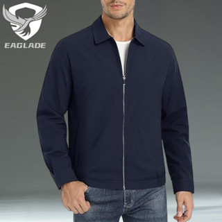 Eaglade 摩托車騎行飛行員夾克防水風衣男士海軍藍 D04