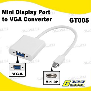 迷你顯示埠轉 VGA 轉換器 GT005 轉換器電纜