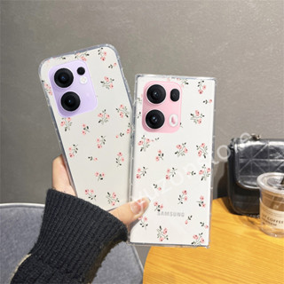 軟殼 OPPO Reno13 Pro Reno 13 F Reno13F 5G 透明全包保護手機殼簡約花朵圖案手機後蓋