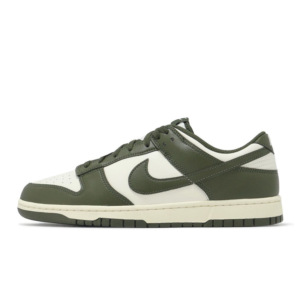 Nike 休閒鞋 Dunk Low 男鞋 白 橄欖綠 復古 低筒 運動鞋 [ACS] HF5441-102