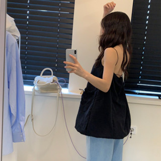 Baby girl 韓國chic新款抹胸露背吊帶背心裙女