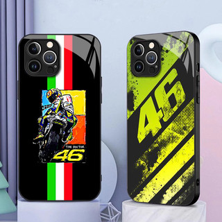 瓦倫丁·羅西vr 46 02玻璃手機殼適用於 IPhone 16 15 14 13 12 11 Pr