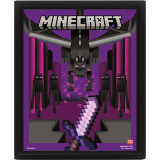 【當個創世神】終界龍對決 3D 立體海報（含框）MINECRAFT
