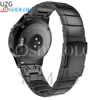 20mm 22mm 26mm 佳明專用 Garmin Fenix 8 7 Epix Quick 龜背 金屬錶帶 快拆錶帶