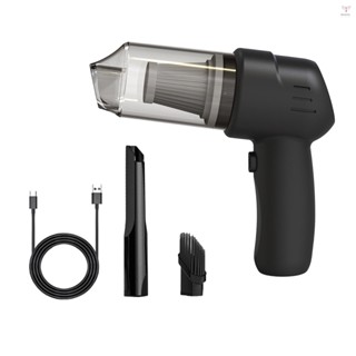 Toyutw)便攜式吸塵器帶 100W 9000Pa 強力馬達無線手持式吸塵器清潔套件,適用於汽車/家庭/辦公室,黑色