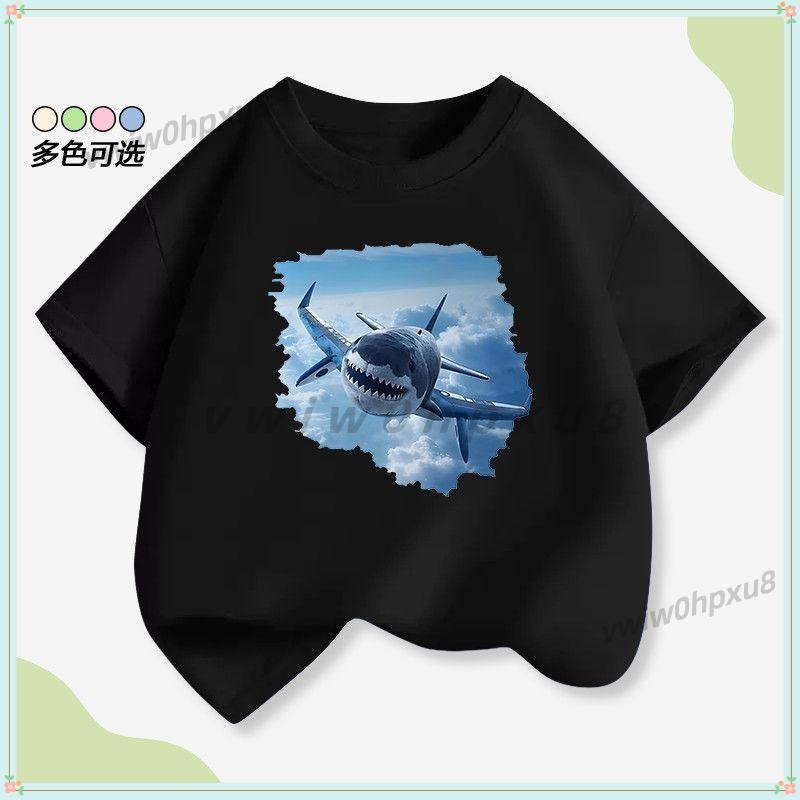 ✨臺灣出貨✨外國版山海經 Italian Brainrot鯊魚飛機短袖 純棉180g 圓領上衣 背心 短褲T恤 印花短袖