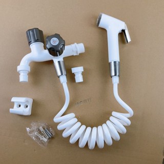購滿99出貨⚡品質保固⚡水龍頭耐高溫一拖二防凍防濺家用廚房雙控4分單冷塑膠洗衣機龍頭