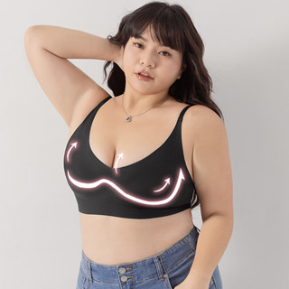 【polylulu】 pobra.無痕零著感v領可調節式內衣 中大尺碼上衣