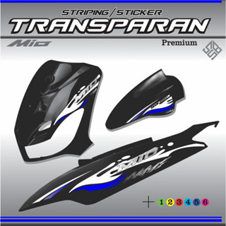 山葉 YAMAHA MIO LAMA 運動酷炫簡約設計清單的定製 UV 透明貼紙