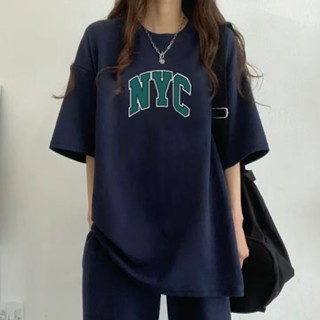 衣時尚 套裝 上衣 短袖T卹 長褲 休閒褲 S-2XL新款印花字母韓版圓領短袖束腳褲兩件套ME005-74948.