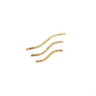 宏雲Hongyun-Ala新品-保色彎管鍍18K真金白金玫瑰金色S管diy手工串散珠首飾品資料配件