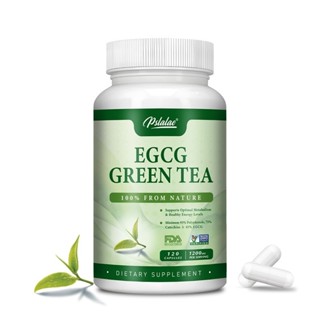 Pslalae綠茶萃取物1200毫克🍃，含有95% 多酚、75% 兒茶素，美國製造，60/120粒