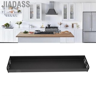 Jiadass 懸掛式調味香料收納架可拆卸壁掛式廚房置物架精美外觀簡約設計 60 公分（黑色）