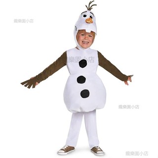 ⭐兒童聖誕裝 雪寶裝 雪人裝 聖誕節變裝 萬聖節服裝冰雪奇緣雪寶衣服 耶誕節角色扮演服 Olaf Snowmanu