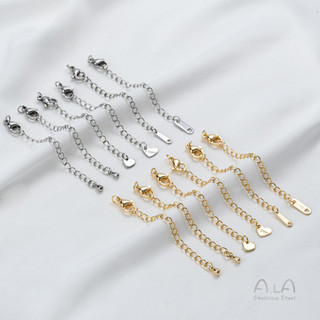 宏雲Hongyun-Ala新品-不褪色鈦鋼尾鏈精工不銹鋼延長鏈diy手工手鏈項鍊飾品加長鏈配件