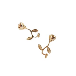宏雲Hongyun-Ala新品-保色14K包金立體玫瑰花吊墜diy耳環耳鉤耳飾掛件串首飾品資料配件