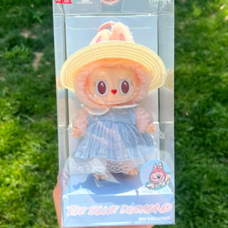 Popmart Labubu MOKOKO v3泡泡夏季派對係列-藍色鑽石乙烯基毛絨娃娃吊墜