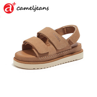 Cameljeans 女式厚底涼鞋平底防滑休閒涼鞋
