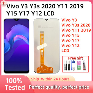 適用於顯示器 Vivo Y3 Y3s 2020 Y11 2019 Y15 Y17 Y12 LCD 觸控式螢幕更換