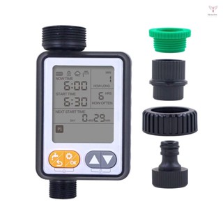 園藝灌溉定時器自動澆水裝置花園陽臺雨水感應控制智慧灌溉系統控制器 10 程式設定帶安全鎖