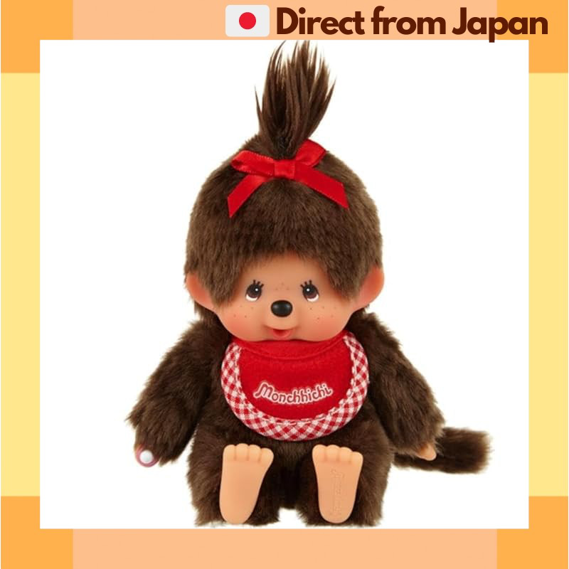 [蒙奇奇 Monchhichi] Sekiguchi 高級標準版 SS 橙色 女孩 228584 H14×W9×D7cm