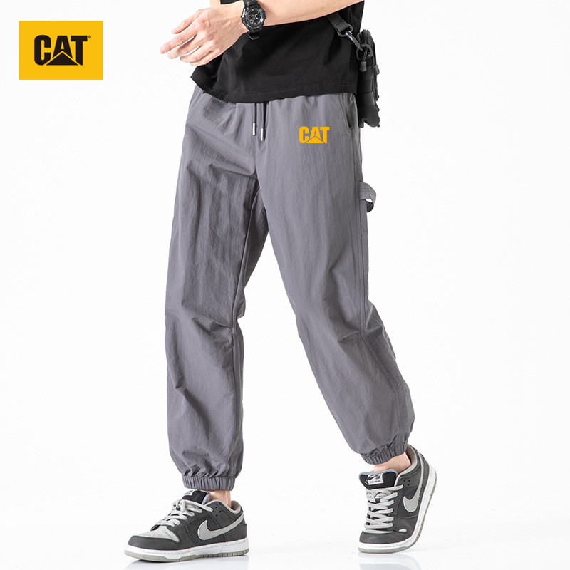 Caterpillar 露營復古休閒長褲卡其色日系工裝褲