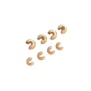 宏雲Hongyun-Ala新品-14K包金閃砂磨砂半月包扣月牙扣C扣保色配件定位珠收尾扣diy資料