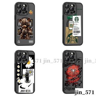 潮牌浮鵰支架殼iPhone 16 Pro Max手機殼 蘋果11 12 13 14 15 pro Max無線充防摔保護殼